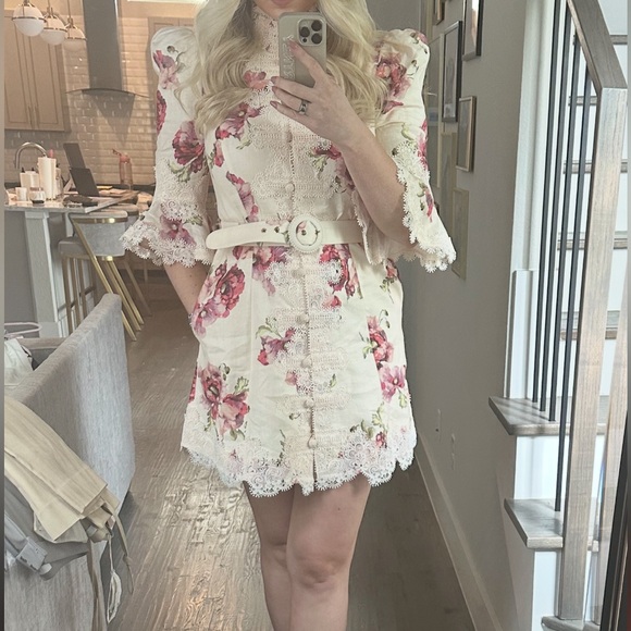 chinese dress ladies Cream Lace Floral Maxi Dress – East and Up main image 1